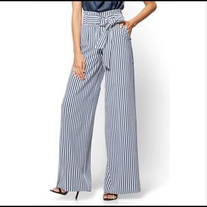 NY&Co. 7th Avenue Pinstripe Palazzo Pant